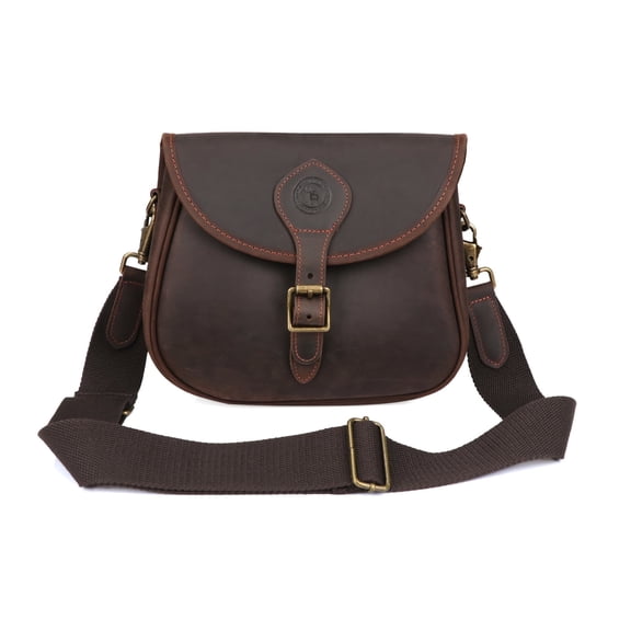 TOURBON Leather Bag for Hunting , Carrier with Shoulder Strap