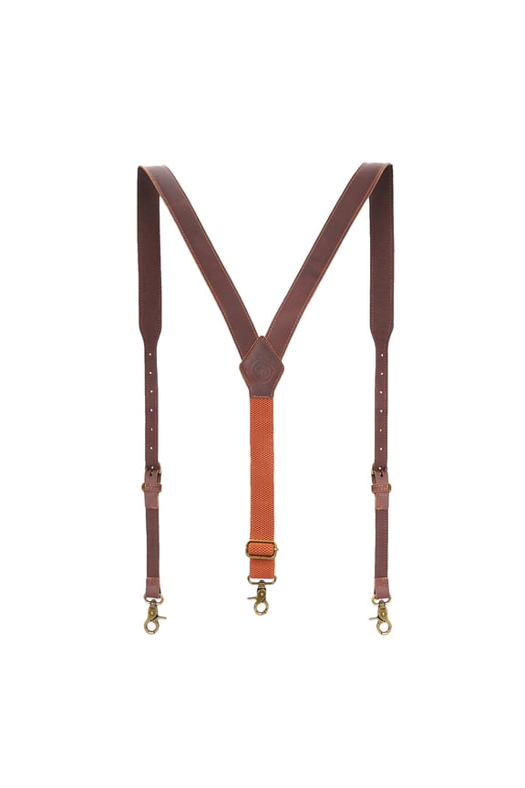 Leather Tool Belt Clothing Suspenders Tactical Duty Belt Harness Adjustable Men