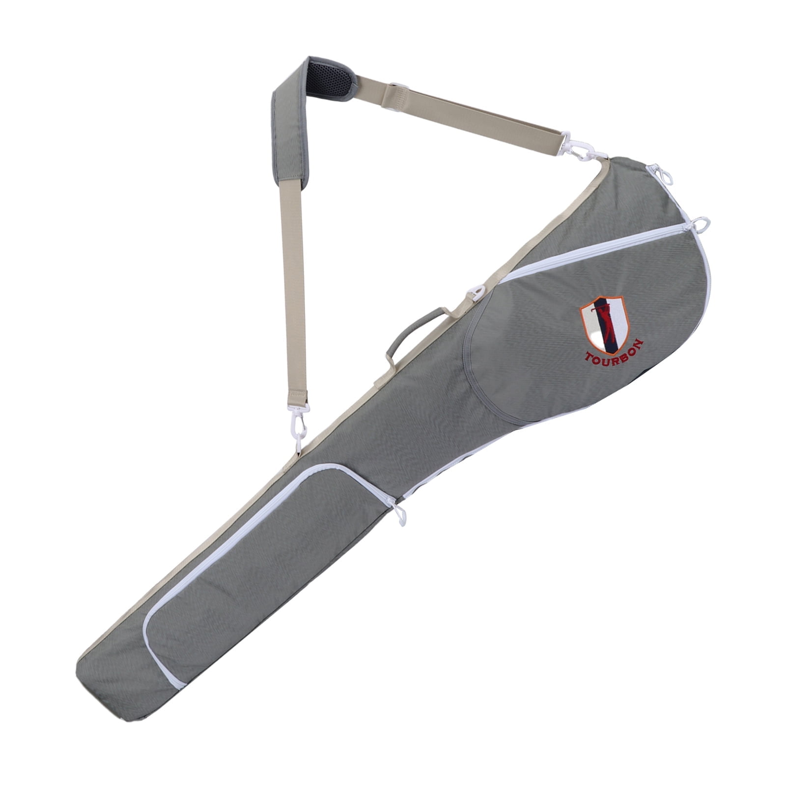 TOURBON Nylon Golf Clubs Carry Bag Durable Sunday Storage Bag, Waterproof ,Lightweight