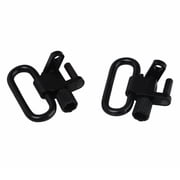TOURBON Pair Shotgun/Rifle Sling Swivels Quick Release Gun Mounted Detachable-Black Metal