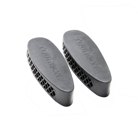TOURBON Black Rubber Recoils Pad -NO Screws, NO Hard Spacer( 2 Pieces One Pack)