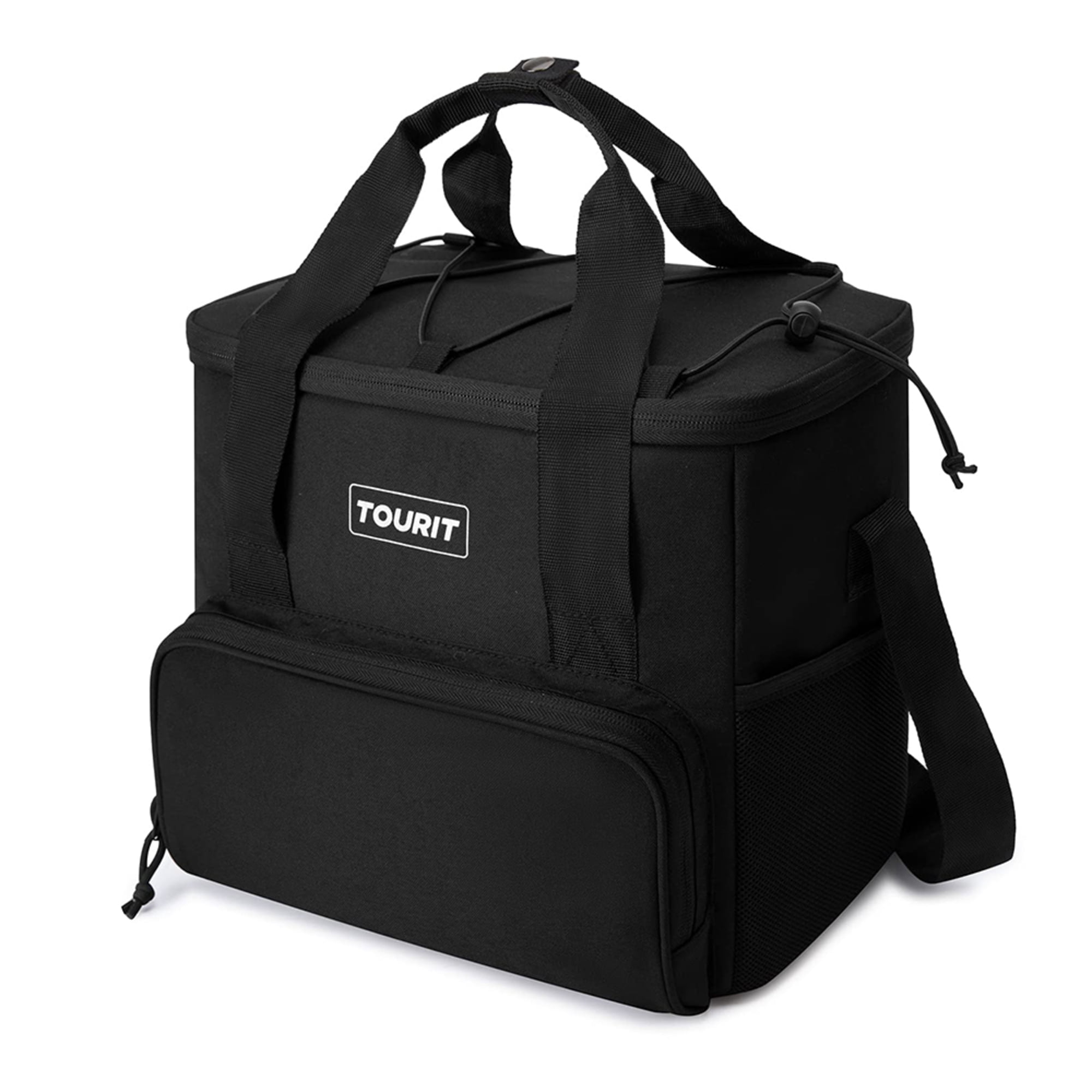 TOURIT Soft Sided Cooler Bag 24 Can Insulated Leakproof Lunch Cooler Tote Bag with Shoulder Strap for Picnic, Beach, Work, Travel, Black