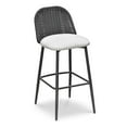 thumbnail image 1 of TOV Furniture Alexa Black Rattan Performance Fabric Barstool, 1 of 8