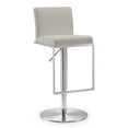 thumbnail image 1 of TOV Furniture Amalfi Light Grey Steel Adjustable Barstool, 1 of 9