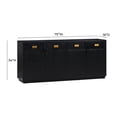 thumbnail image 1 of TOV Furniture Aria Black Oak Buffet, 1 of 4