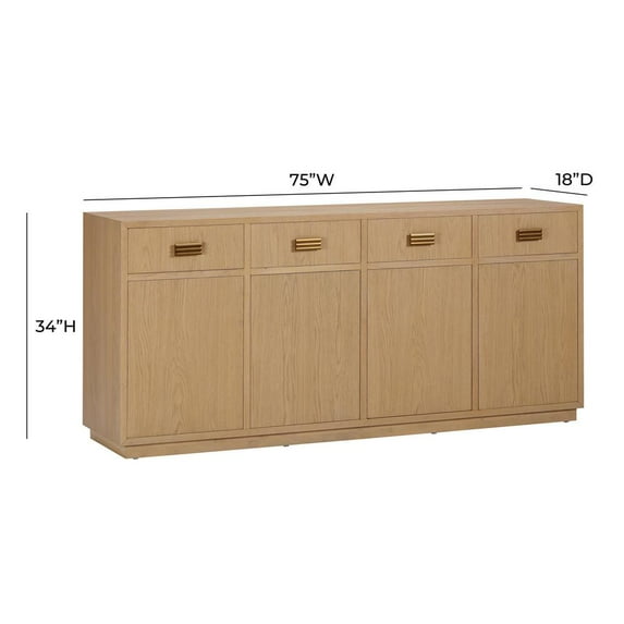 TOV Furniture Aria Natural Oak Buffet