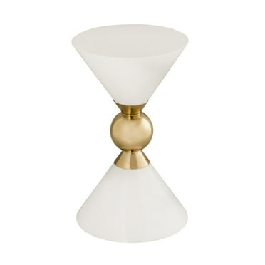 TOV Furniture Balhi White Side Table