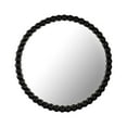 thumbnail image 1 of TOV Furniture Baria Round Black Wooden Mirror, 1 of 11