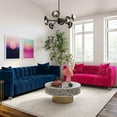 thumbnail image 1 of TOV Furniture Bea Navy Velvet Sofa, 1 of 6