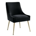 thumbnail image 1 of TOV Furniture Beatrix Black Velvet Side Chair with Gold Legs, 1 of 8