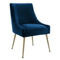 thumbnail image 1 of TOV Furniture Beatrix Navy Velvet Side Chair with Gold Legs, 1 of 6