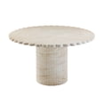 thumbnail image 1 of Blossom Washed Travertine Finish Indoor / Outdoor 54" Round Dining Table, 1 of 4