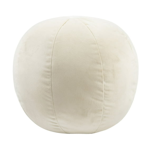 TOV Furniture Boba 9" Cream Velvet Decorative Pillow