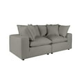 thumbnail image 1 of TOV Furniture Cali Slate Performance Fabric Modular Loveseat, 1 of 7