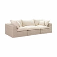 thumbnail image 1 of TOV Furniture Cali Natural Wicker Outdoor Modular Sofa, 1 of 9