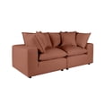 thumbnail image 1 of TOV Furniture Cali Rust Modular Upholstered Loveseat, 1 of 7