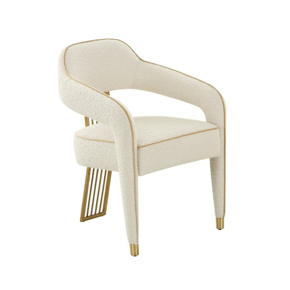 TOV Furniture Corralis Cream Boucle Dining Chair