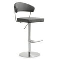 thumbnail image 1 of TOV Furniture Cosmo Grey Steel Barstool, 1 of 7