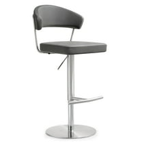 TOV Furniture Cosmo Grey Steel Barstool
