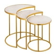 thumbnail image 1 of Crescent Nesting Tables - Gold, 1 of 35