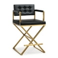 thumbnail image 1 of TOV Furniture Director Gold Steel Counter Stool, 1 of 11