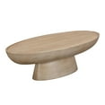 thumbnail image 1 of Eclipse Textured Faux Travertine Indoor / Outdoor Coffee Table, 1 of 7