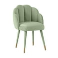 thumbnail image 1 of TOV Furniture Gardenia Tufted Moss Green Velvet Dining Chair with Gold Tipped Legs, 1 of 4