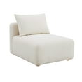 thumbnail image 1 of Hangover Cream Boucle Modular Armless Chair, 1 of 4