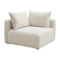 thumbnail image 1 of Hangover Cream Performance Linen Modular Corner Chair, 1 of 7