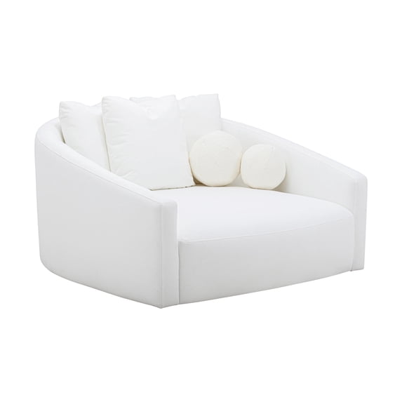 Hanim Cream Performance Fabric Daybed