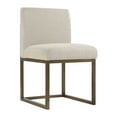 thumbnail image 1 of TOV Furniture Haute Beige Linen Chair With Brass Legs, 1 of 7