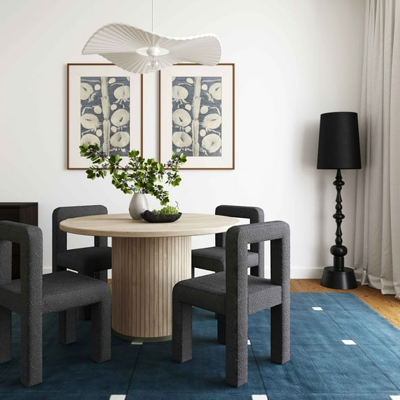 TOV Furniture Hazel Black Boucle Dining Chair