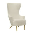 thumbnail image 1 of Julia Cream Wingback Chair, 1 of 2