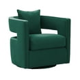 thumbnail image 1 of TOV Furniture Kennedy Forest Green Swivel Chair With Cushion, 1 of 5