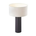 thumbnail image 1 of TOV Furniture Latur Grey and White Iron Table Lamp With Linen Shade, 1 of 11