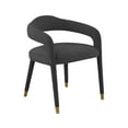 thumbnail image 1 of TOV Furniture Lucia Black Velvet Dining Chair, 1 of 4