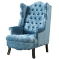 thumbnail image 1 of TOV Furniture Madison Velvet Wing Chair, 1 of 9