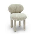 thumbnail image 1 of TOV Furniture Manu Beige Nubby Performance Fabric Side Chair, 1 of 4