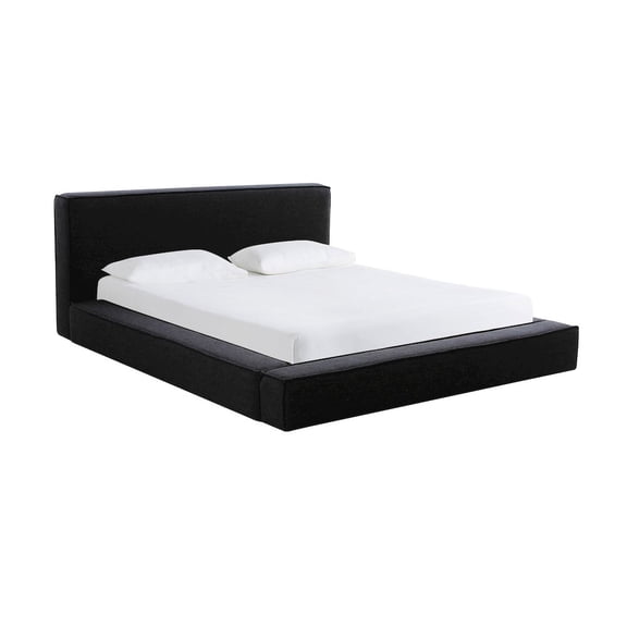 TOV Furniture Olafur Black Linen King Bed