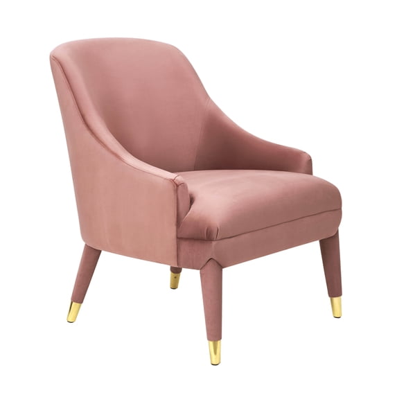 TOV Furniture Orchid Velvet Chair with Gold Tipped Legs