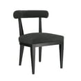 thumbnail image 1 of TOV Furniture Palla Black Boucle Dining Chair, 1 of 6
