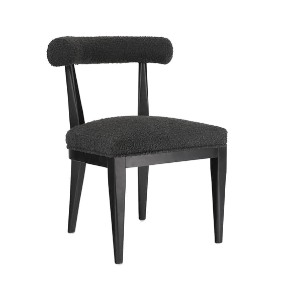 TOV Furniture Palla Black Boucle Dining Chair