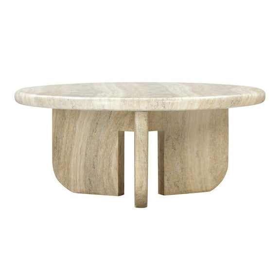 TOV Furniture Patrizia Concrete Round Coffee Table