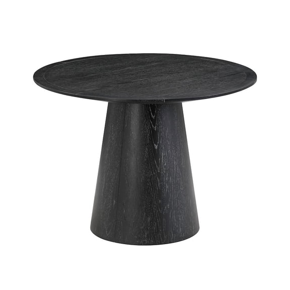 Sahara Black Oak Round Dining Table
