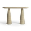 thumbnail image 1 of TOV Furniture Sandra Faux Travertine Indoor/Outdoor Console Table, 1 of 7