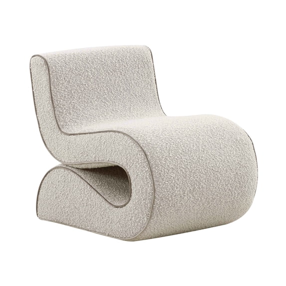 TOV Furniture Senna Speckled Grey Boucle Accent Chair
