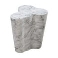 thumbnail image 1 of TOV Furniture Slab Marble Free-form Shaped Short Side Table, 1 of 6