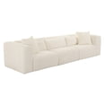 thumbnail image 1 of Tarra Fluffy Oversized Cream Corduroy Modular Sofa, 1 of 4