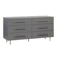 thumbnail image 1 of Trident Grey 6 Drawer Dresser, 1 of 4
