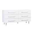 thumbnail image 1 of Trident White 6 Drawer Dresser, 1 of 9